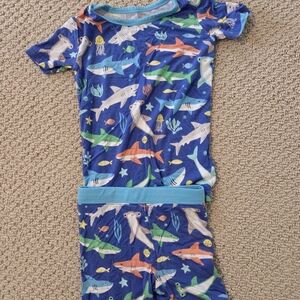 Little Sleepies Blue Shark Print Pajama Set